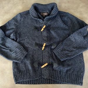 Zippered toggle sweater